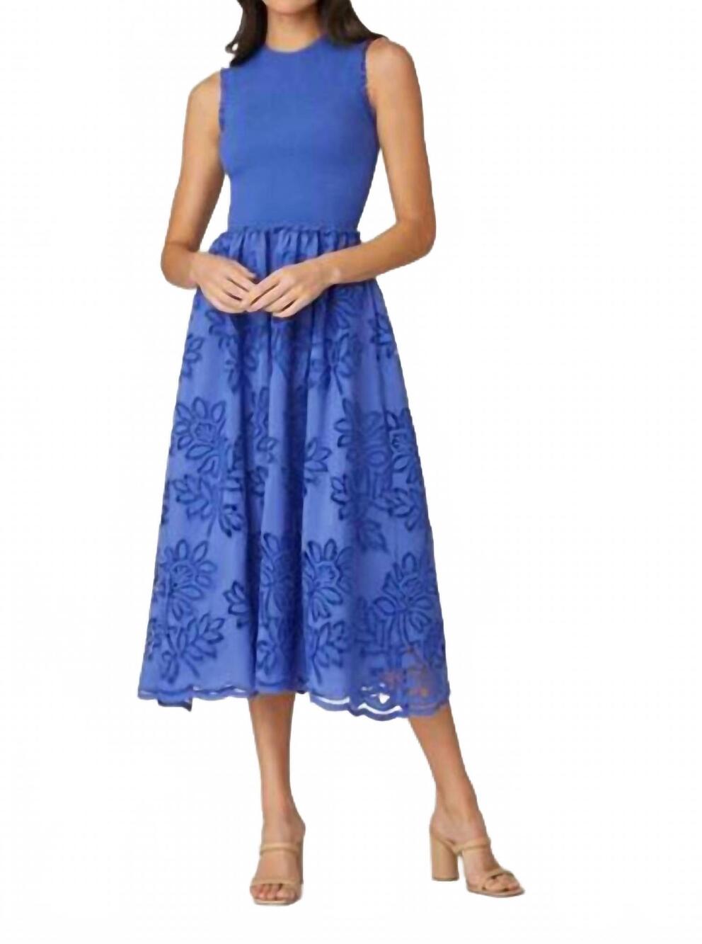 NEW SHOSHANNA reberta dress in amparo blue